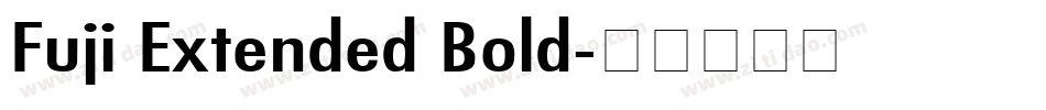 Fuji Extended Bold字体转换